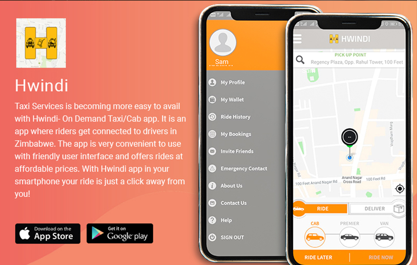 Hwindi-On Demand Taxi Application screenshot 1