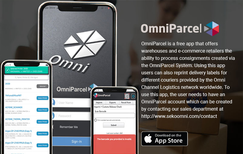 Omni Parcel-Online parcel delivery app for retailer screenshot 1