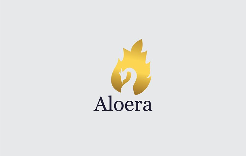 Aloera logo design screenshot 1