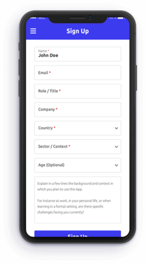 eLearning & Quiz-based behavior improvement App screenshot 1