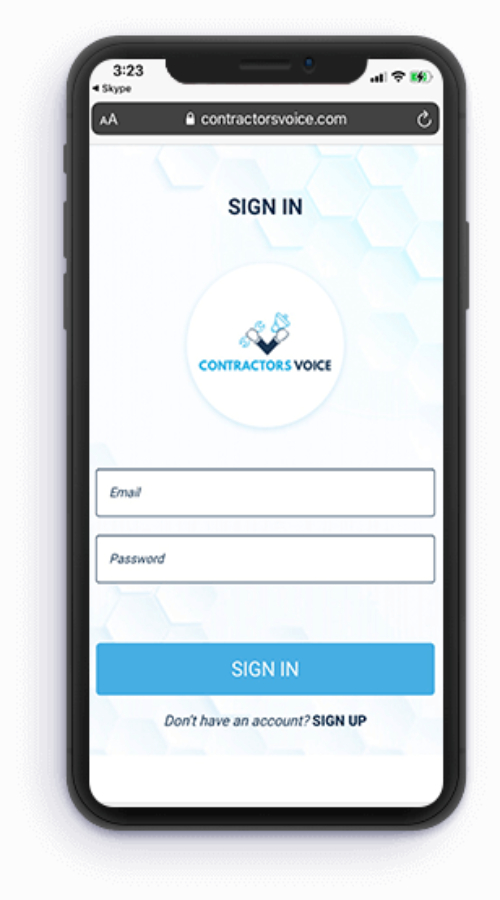 A PWA-based Review Platform For Contractors screenshot 1