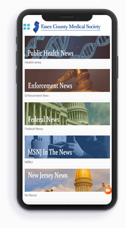 XAMARIN based Android App for Essex County Medical Society screenshot 1
