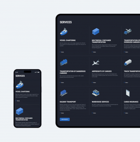 HIT Logistics | Promo Website screenshot 1