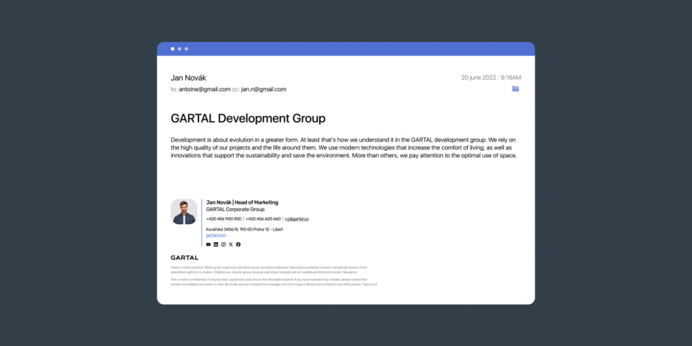 Branding for the Real Estate company GARTAL screenshot 5