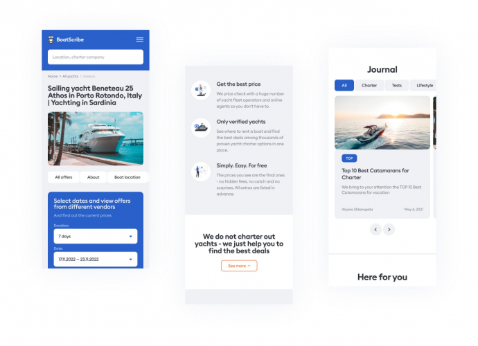 Boatscribe — price aggregator for catamaran, motorboat and yacht rental screenshot 3