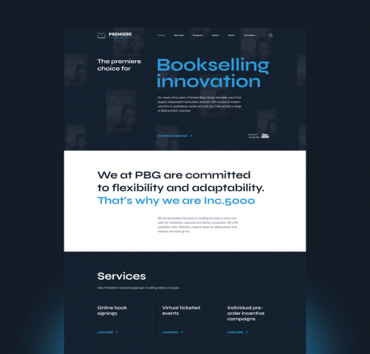 Premier Book Group: new design for online bookstore screenshot 4