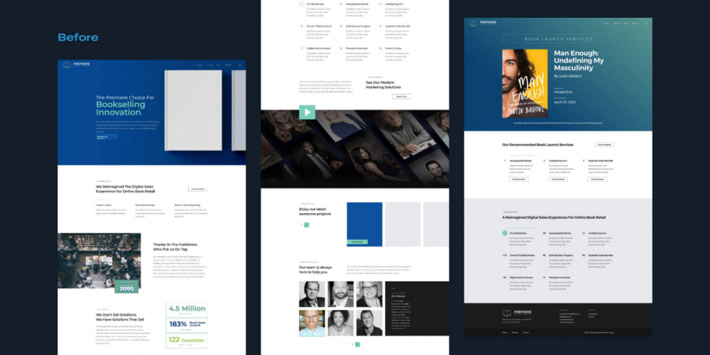 Premier Book Group: new design for online bookstore screenshot 3