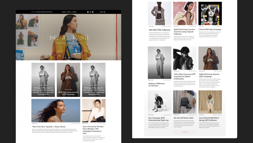 The Fashionography | Web design & Development screenshot 4