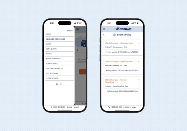 Replacing Mobile App for Magnum Insurance screenshot 2