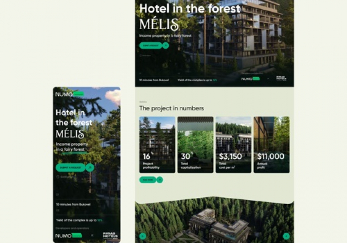 Promotional Website for Melis screenshot 2