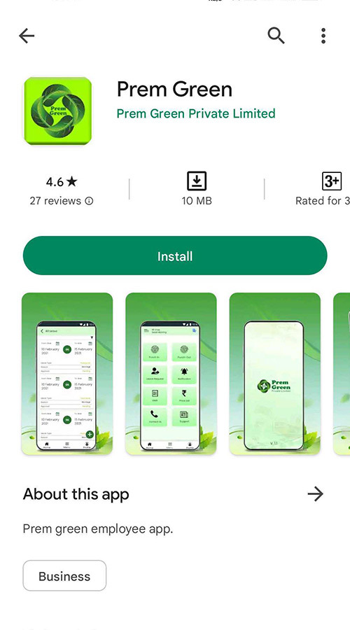 Prem Green Employee Tracking App screenshot 1