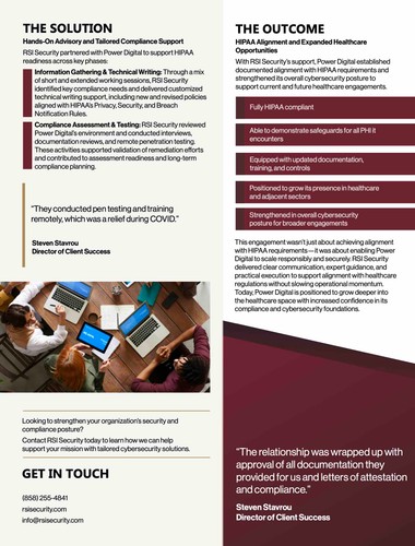 HIPAA Compliance Enablement for Healthcare Market Expansion screenshot 2