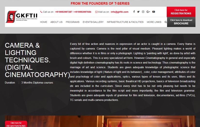 GULSHAN KUMAR FILM & TELEVISION INSTITUTE OF INDIA screenshot 3