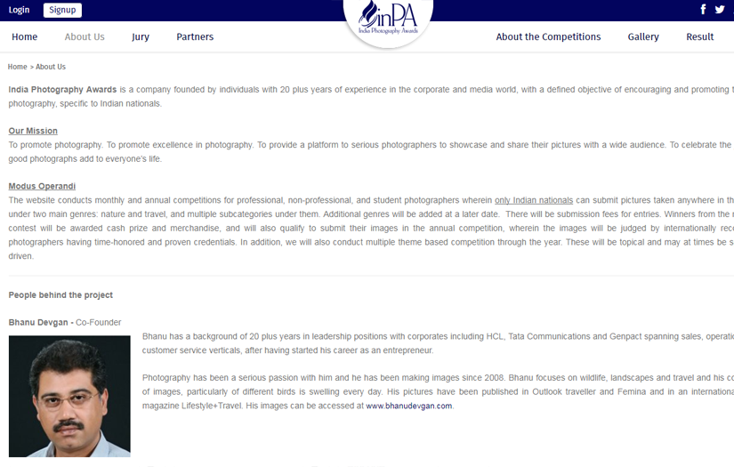 India Photography Awards screenshot 1