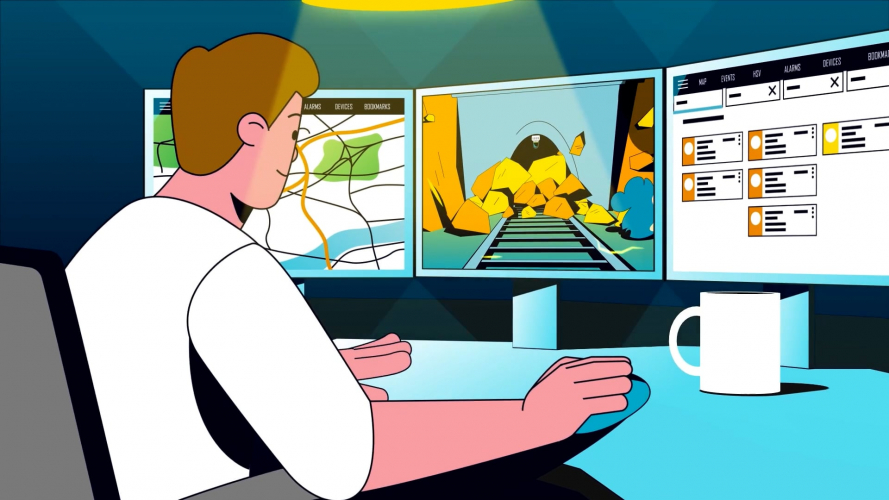 Security & Surveillance Explainer Video - Hexagon screenshot 1