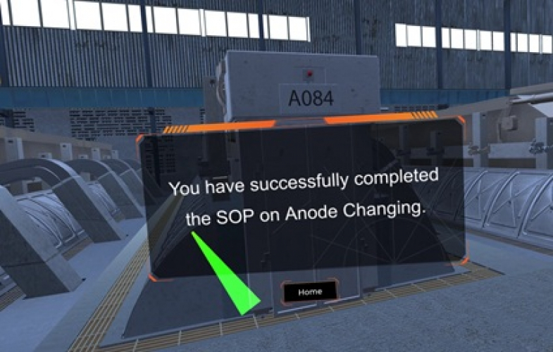 How KOMPANIONS Improved Plant Safety with VR Training for Anode Change screenshot 1