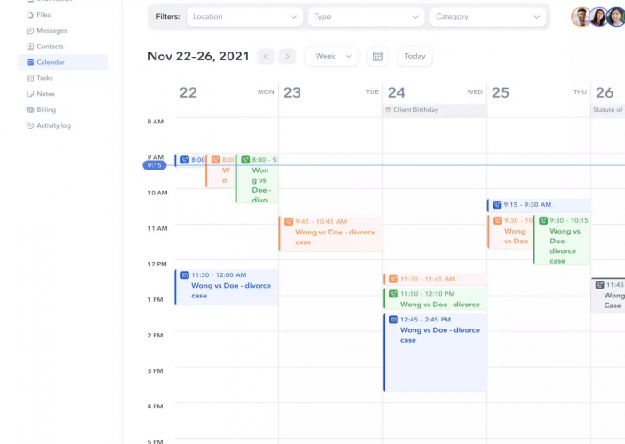 Design of an innovative law practice management system screenshot 1