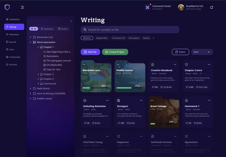 Redesign of an engaging writing game in close collaboration with users screenshot 1