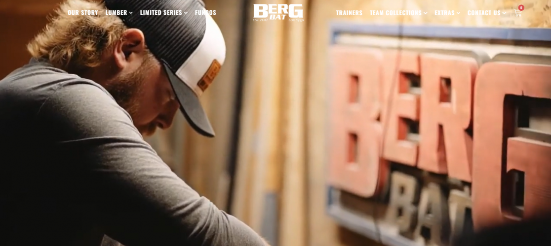  Berg Bat – Premium Custom Baseball Bats E-commerce Platform screenshot 1