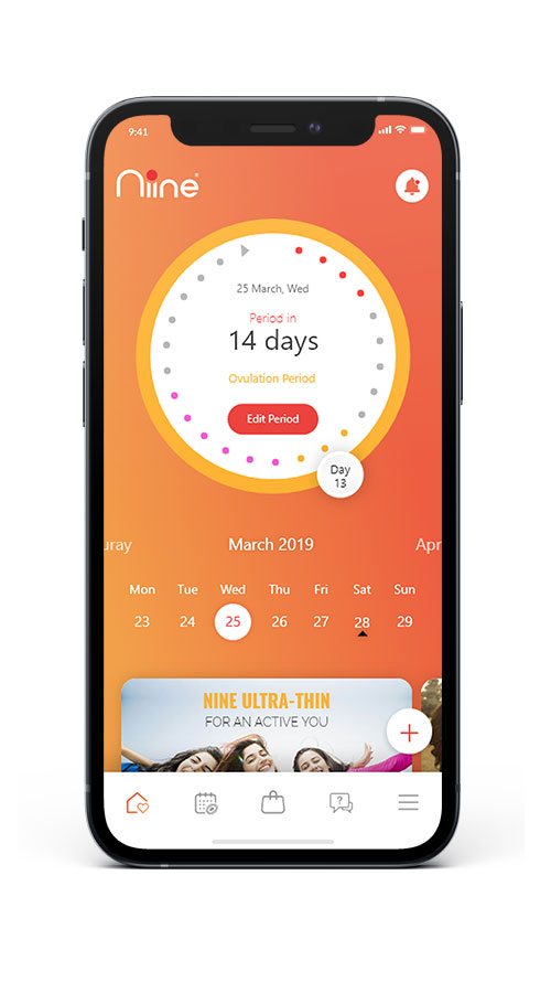 Period and Cycle Tracking Application screenshot 1
