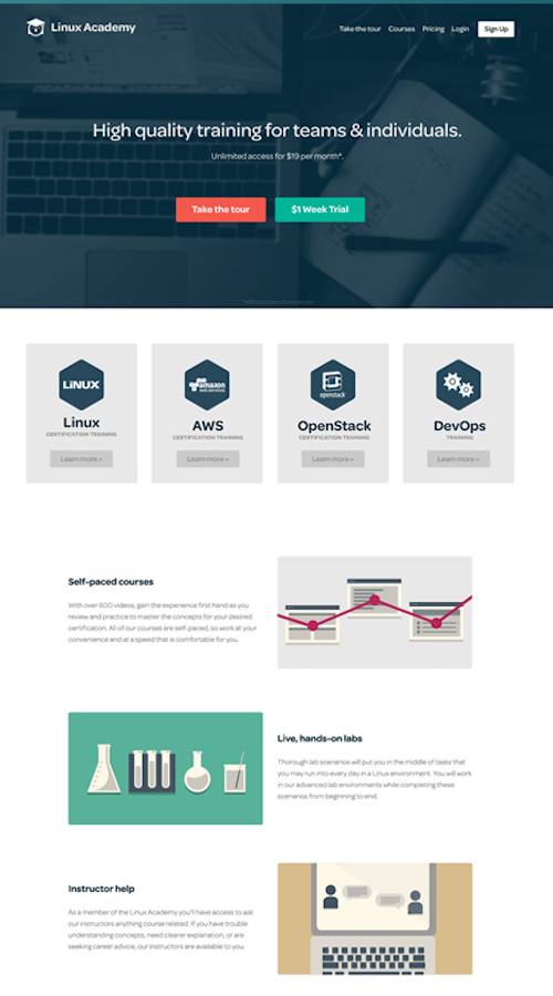 Linux Academy screenshot 1