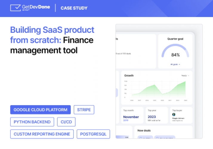 Financial SaaS platform screenshot 1