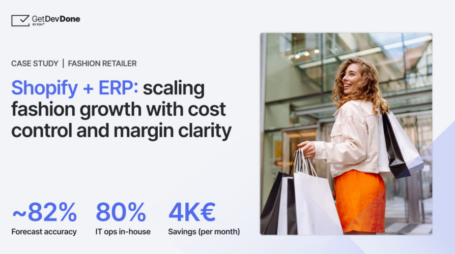 Shopify + ERP: scaling fashion growth screenshot 1