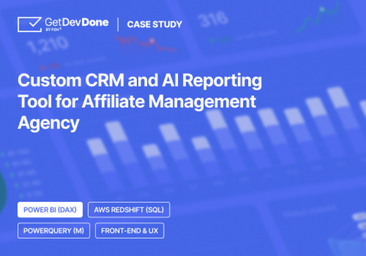 Custom CRM and AI Reporting Tool screenshot 1