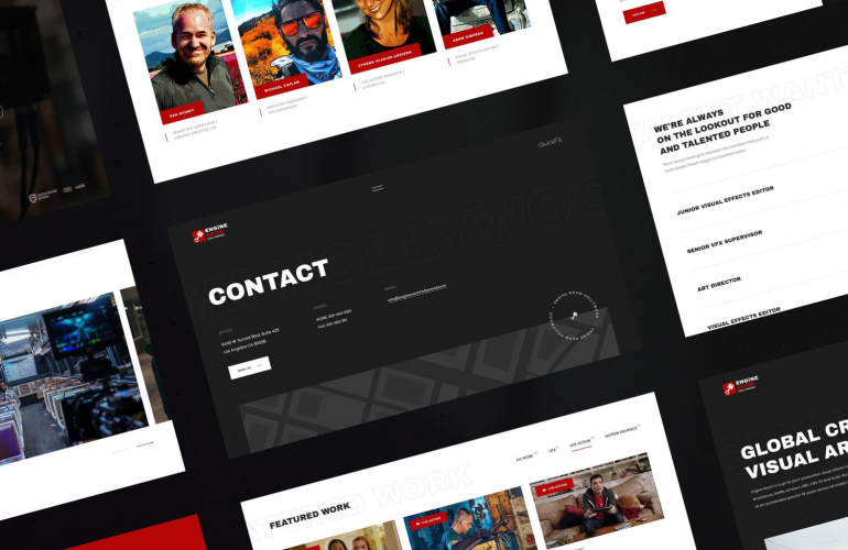 Engine Room: Website redesign for a visual effects studio screenshot 2