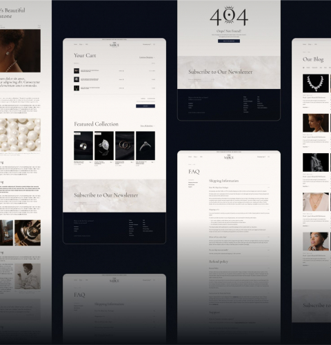 The Satice: Digital storefront for luxury jewelry eCommerce screenshot 1