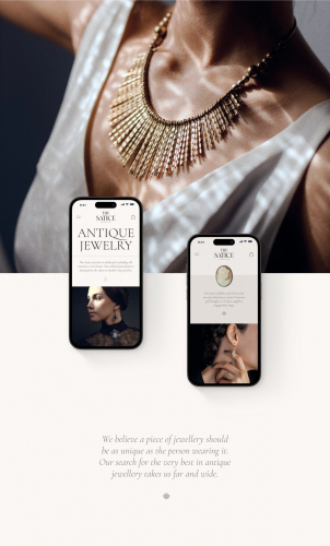 The Satice: Digital storefront for luxury jewelry eCommerce screenshot 3