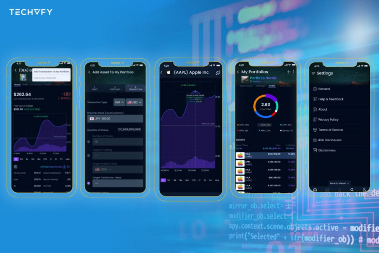 Financial Analysis & Investment Mobile Application screenshot 2