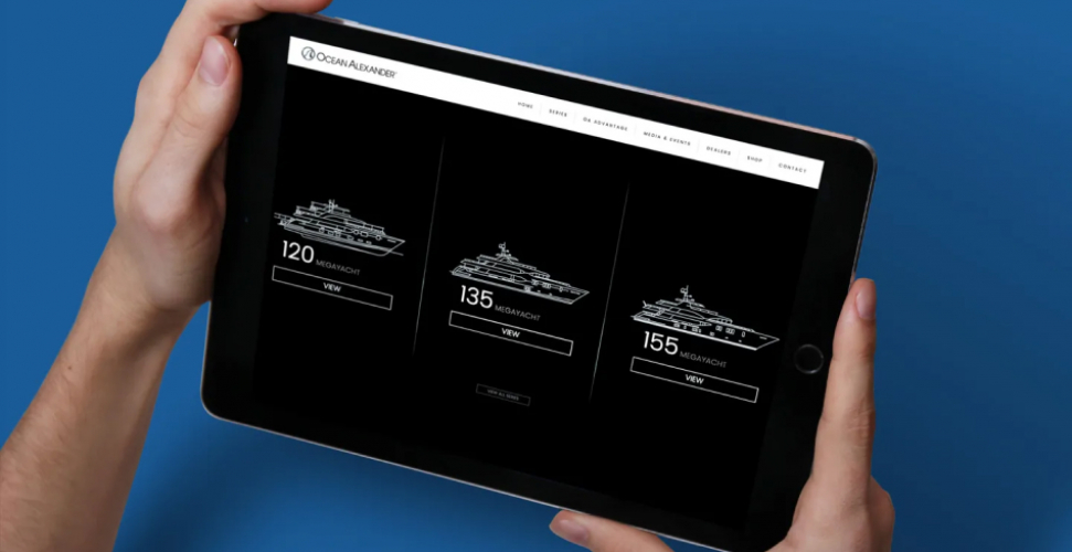 Web design for Oceanalexander screenshot 1
