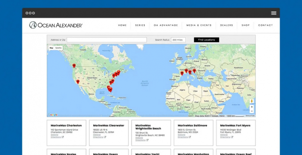 Web design for Oceanalexander screenshot 2