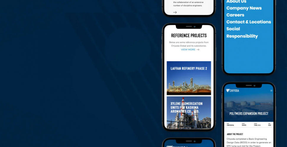 Web design for Chiyoda screenshot 2