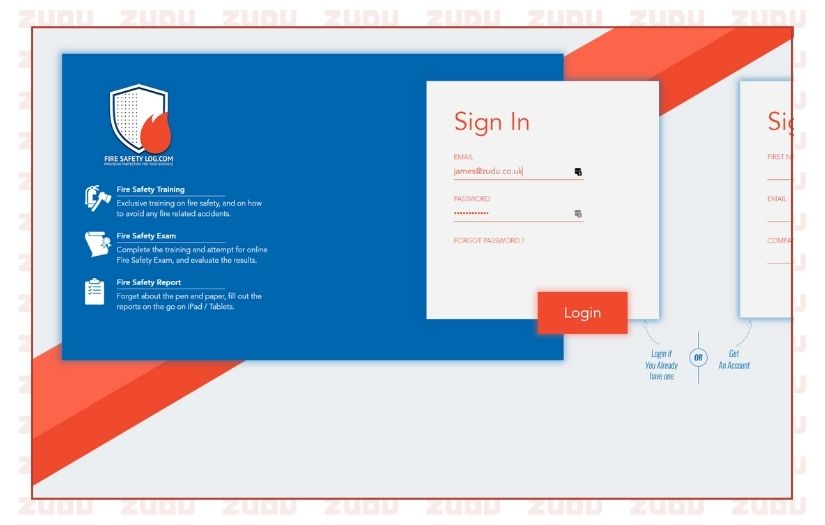Fire Safety e-Learning Web App Development screenshot 2