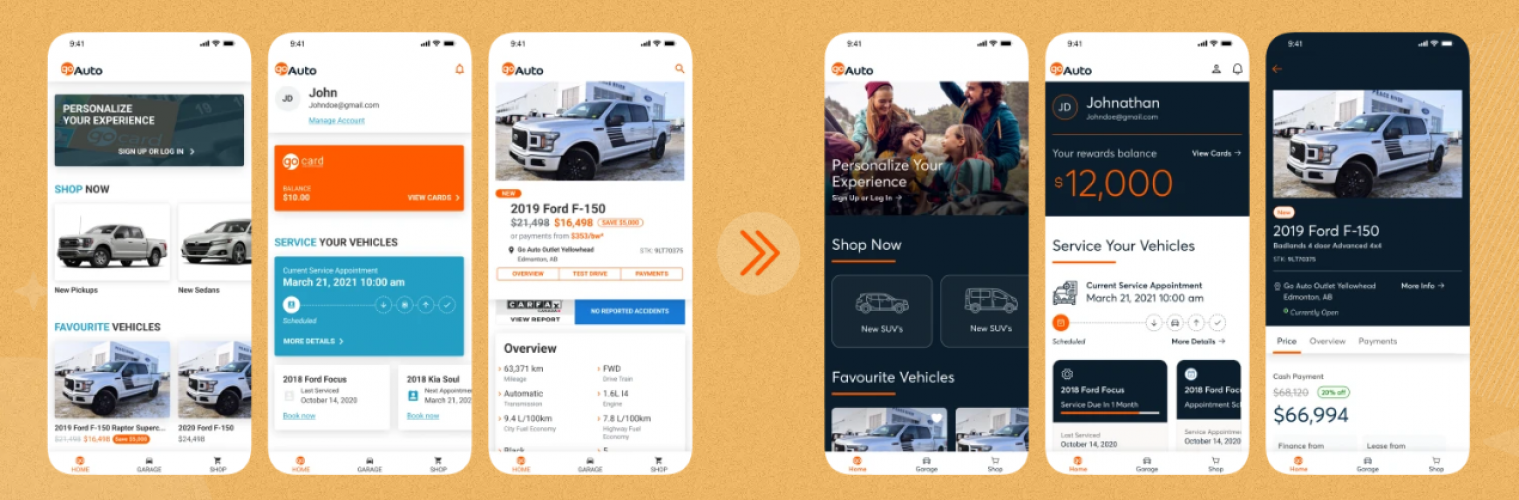 Designing Great Customer Experience with Go Auto screenshot 1
