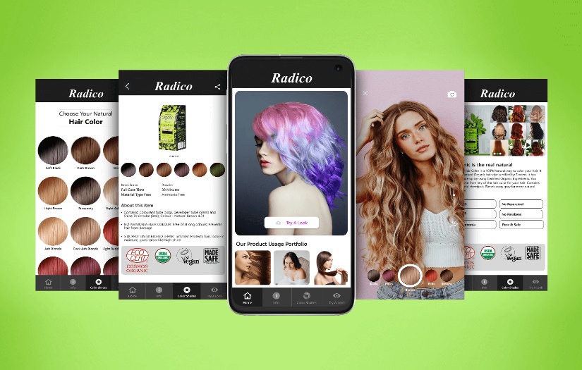 Radico Hair Color App screenshot 1