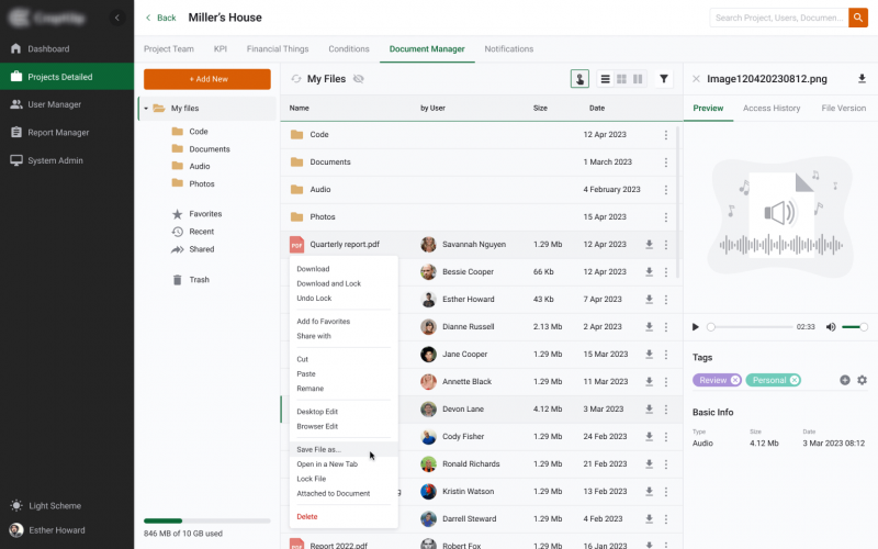 UI/UX Modernization for a Construction Management Web App screenshot 2