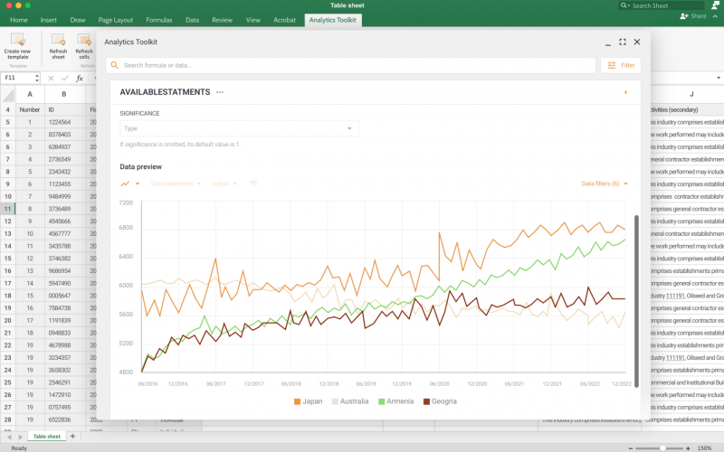 Excel Add-In With Access to Real-time Data via API screenshot 2