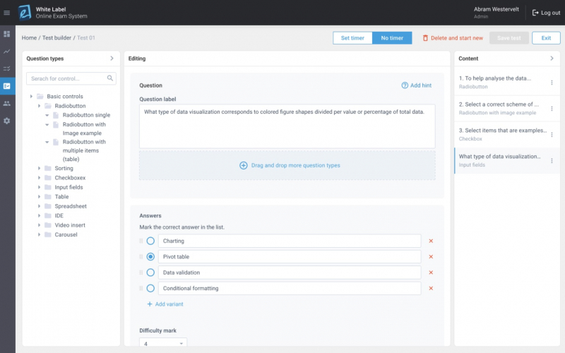 Online Exam System screenshot 1