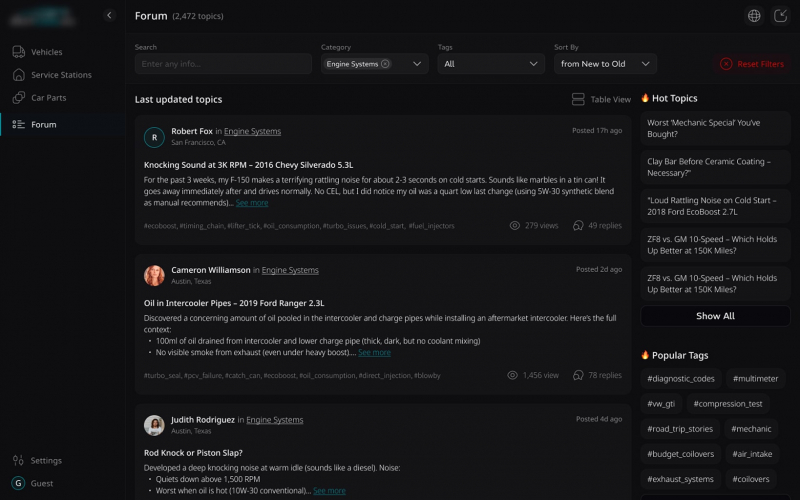 Scalable Web Platform for Car Owners screenshot 4