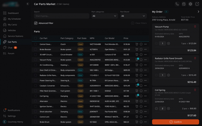 Scalable Web Platform for Car Owners screenshot 2
