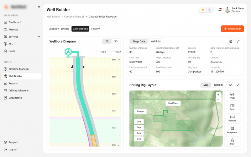 Cloud-Based SaaS Platform for Well Drilling & Construction Management screenshot 3