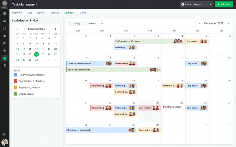 Custom Project Management Application for Bridge Builders screenshot 2