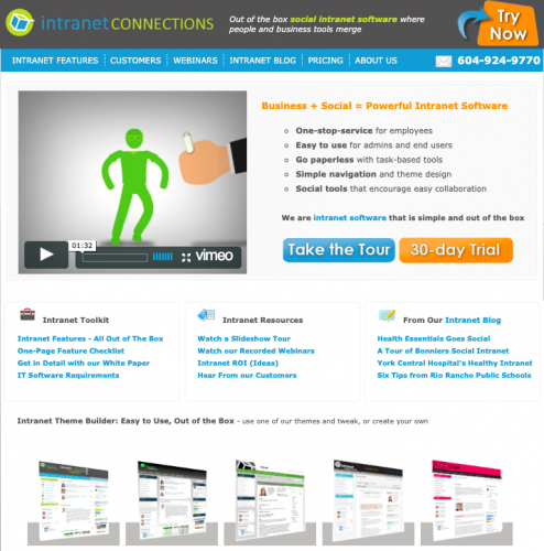 Intranet Connections Brand & Strategy Transformation screenshot 1