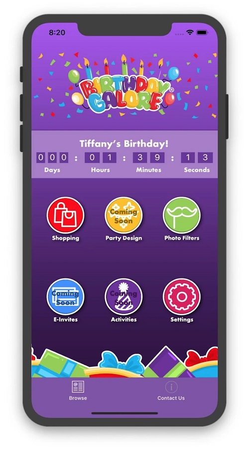 BirthdayGalore screenshot 1