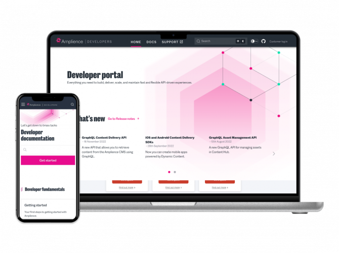 Amplience - Creating Smart Docs Portal with React.js screenshot 1