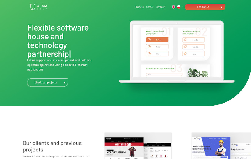ULAM Tech Website screenshot 1