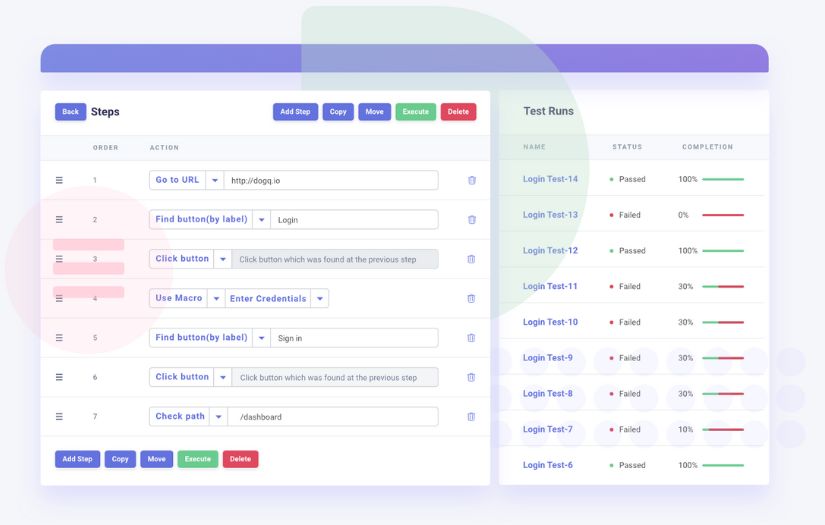 Codeless Test Automation Tool: DogQ screenshot 1